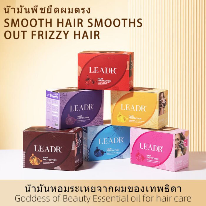 Wholesale LEADR Custom Logo Herbal Aloe Vera Leave In Wig Hair Serum Capsule Shine Smooth Tonic Vitamins Hair Oil Serum - Image 4