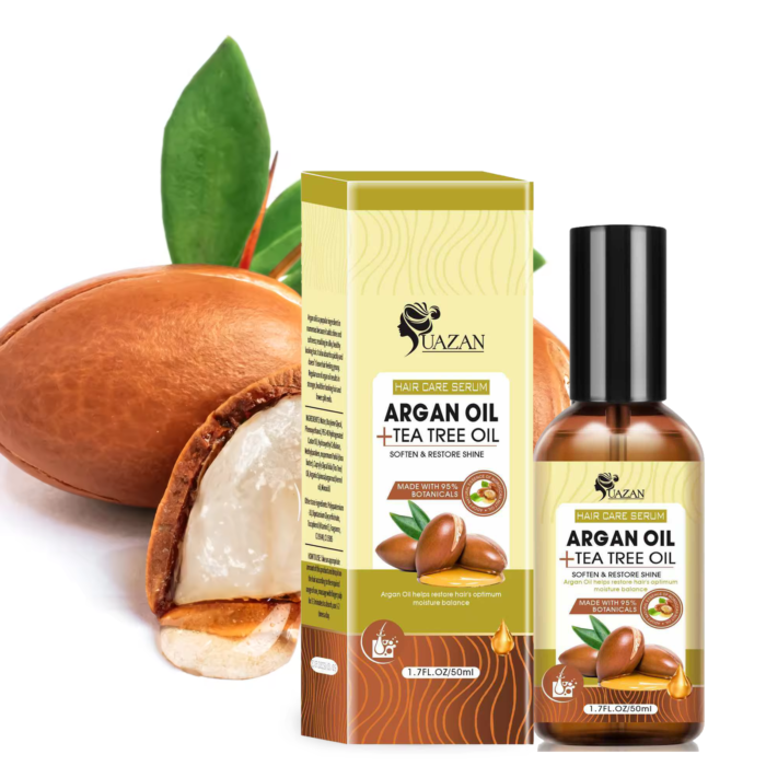 Wholesale UAZAN Hair Tonic Serum African Curly Human Hair Wig Shiny Moisturizing Vitamin Argan Oil Hair Growth Serum - Image 4