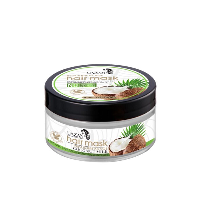 Wholesale UAZAN Private Label Organic Vegan Coconut Hair Mask Hydrating Moisturizing Keratin Cream Smooth Herbal Hair Treatment Hot Selling - Image 6