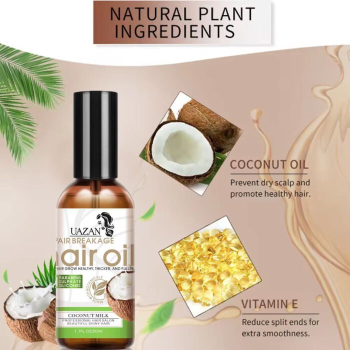 Wholesale UAZAN Private Label Organic Men Women Anti Hair Loss Treatment Batana Coconut Oil Rosemary Hair Growth Serum Oil - Image 6