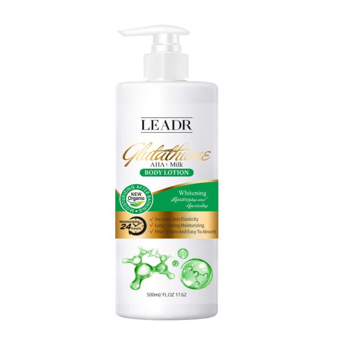 Wholesale LEADR OEM Organic Moisturizer Body Lotion for Dry Skin Whole Body Whitening Half Cast Hyaluronic Acid Collagen Hydrating Black Women - Image 7
