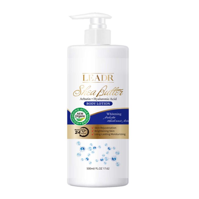 Wholesale LEADR OEM Organic Moisturizer Body Lotion for Dry Skin Whole Body Whitening Half Cast Hyaluronic Acid Collagen Hydrating Black Women - Image 8