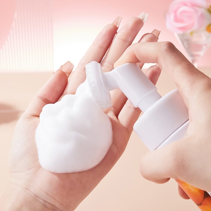 OEM Female Oily Exfoliating Glow Beauty Face Wash Organic Vegan Herbal Foaming Mousse Vitamin C enriched Dry Whitening Orange - Image 3
