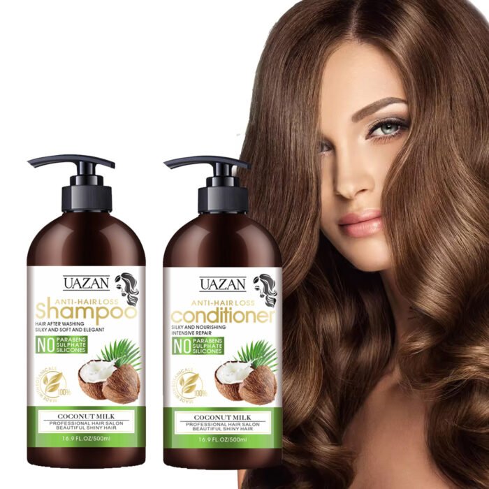 OEM Biotin Keratin Organic Shampoo and Conditioner Apple Cider Vinegar Hair Growth Gel Coconut Oil Paraben and Sulphate Free - Image 4