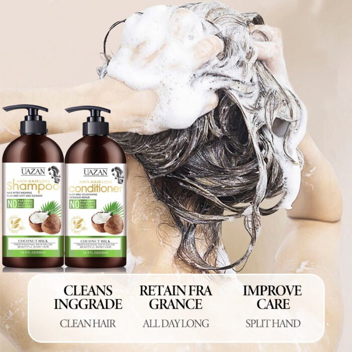 OEM Biotin Keratin Organic Shampoo and Conditioner Apple Cider Vinegar Hair Growth Gel Coconut Oil Paraben and Sulphate Free - Image 7
